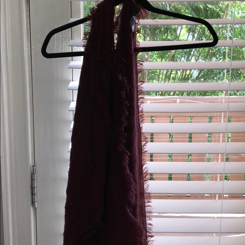 Burgundy scarf